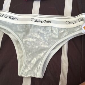Calvin Klein velvet panties nwt